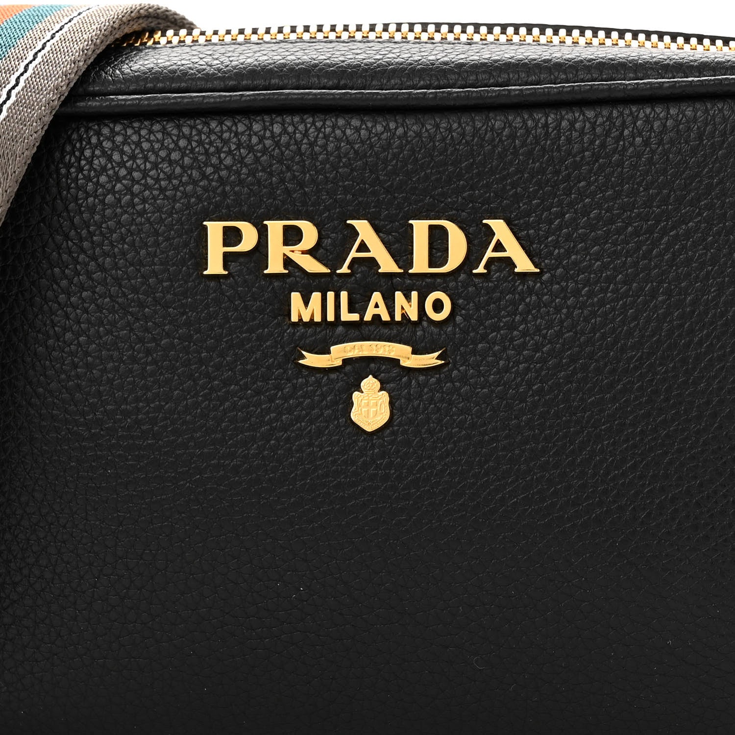 Prada Vitello Daino Camera Crossbody Black 9 of 11