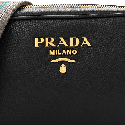 Prada Vitello Daino Camera Crossbody Black 9 of 11
