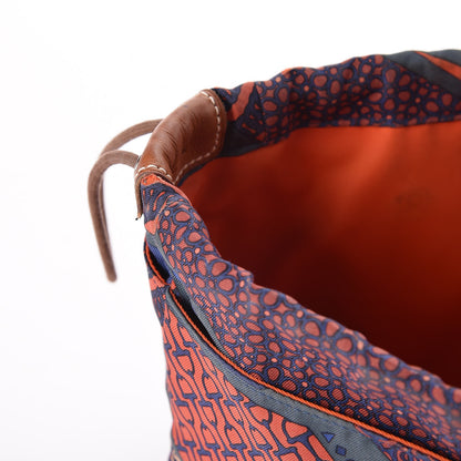 Hermes Silk Carre en Cravates Fourbi 20 PM Pouch Ocean Bleu 11 of 14