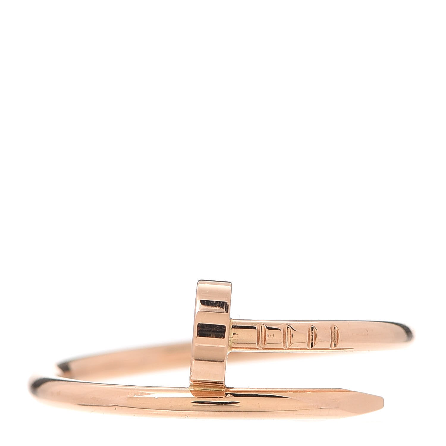 Cartier 18K Pink Gold Small Juste Un Clou Ring 56 7.5 1 of 6