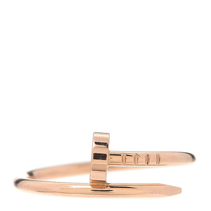 Cartier 18K Pink Gold Small Juste Un Clou Ring 56 7.5 1 of 6