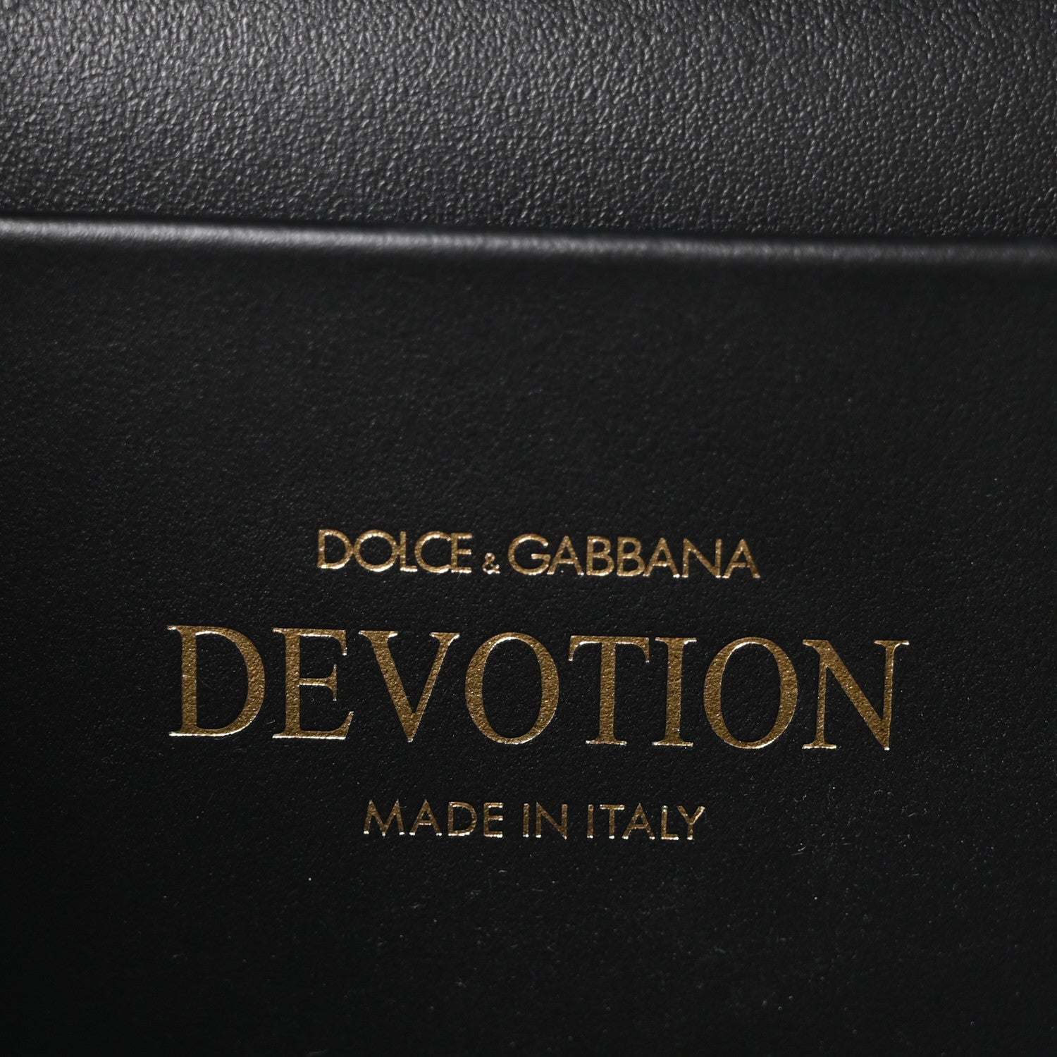 Dolce & Gabbana Smooth Calfskin Small Devotion Envelope Top Handle Bag Black 6 of 9