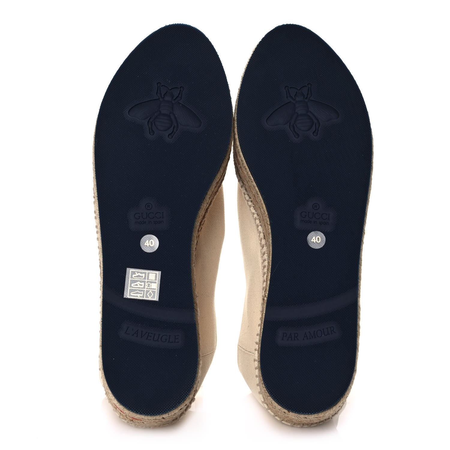 Gucci Canvas Logo Lace-Up Platform Espadrilles 40 Greggio Grege 5 of 9