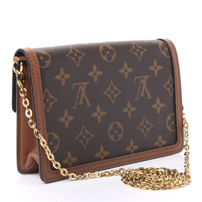 Louis Vuitton Reverse Monogram Dauphine Chain Wallet 2 of 9