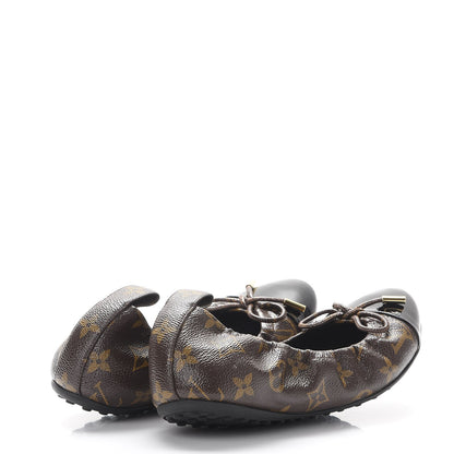 Louis Vuitton Monogram Flirty Ballerina Flats 36.5 Black 4 of 8