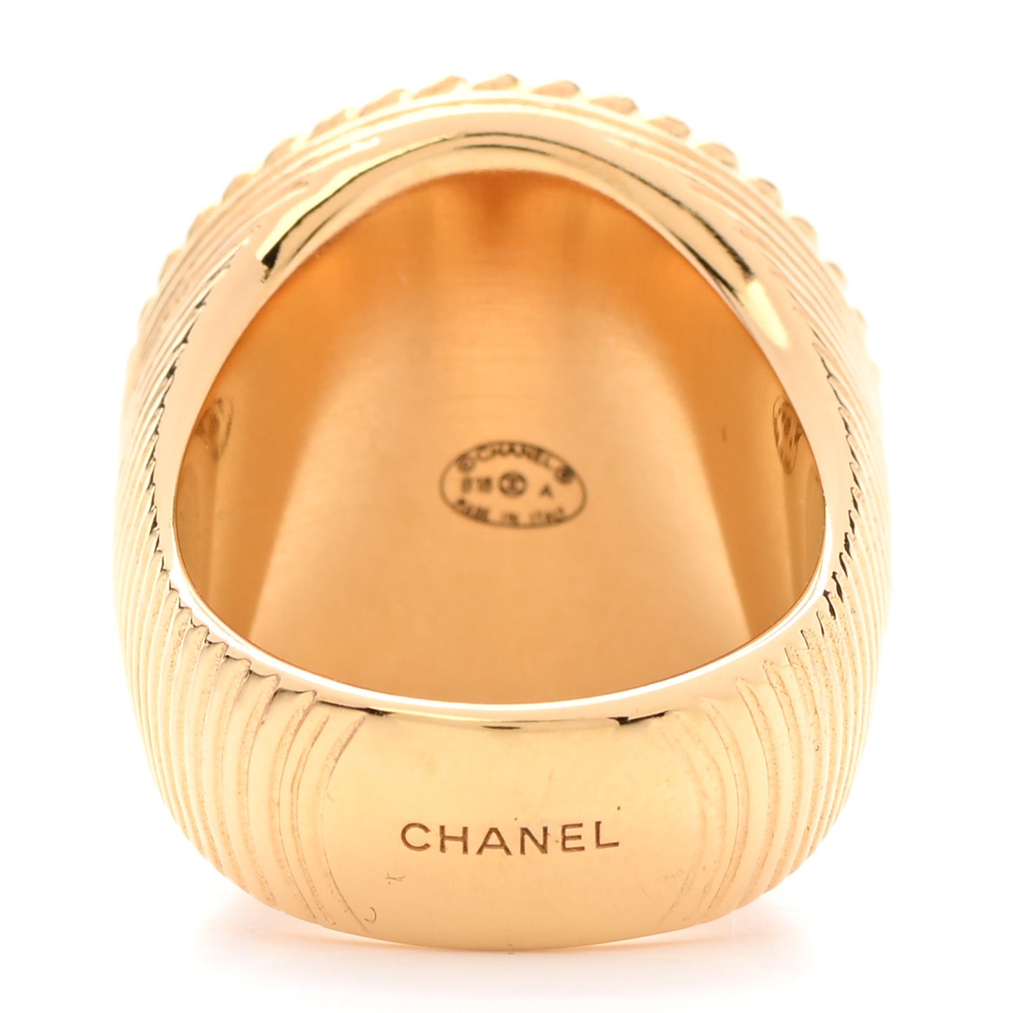 Metal CC Rope Ring 54 Gold