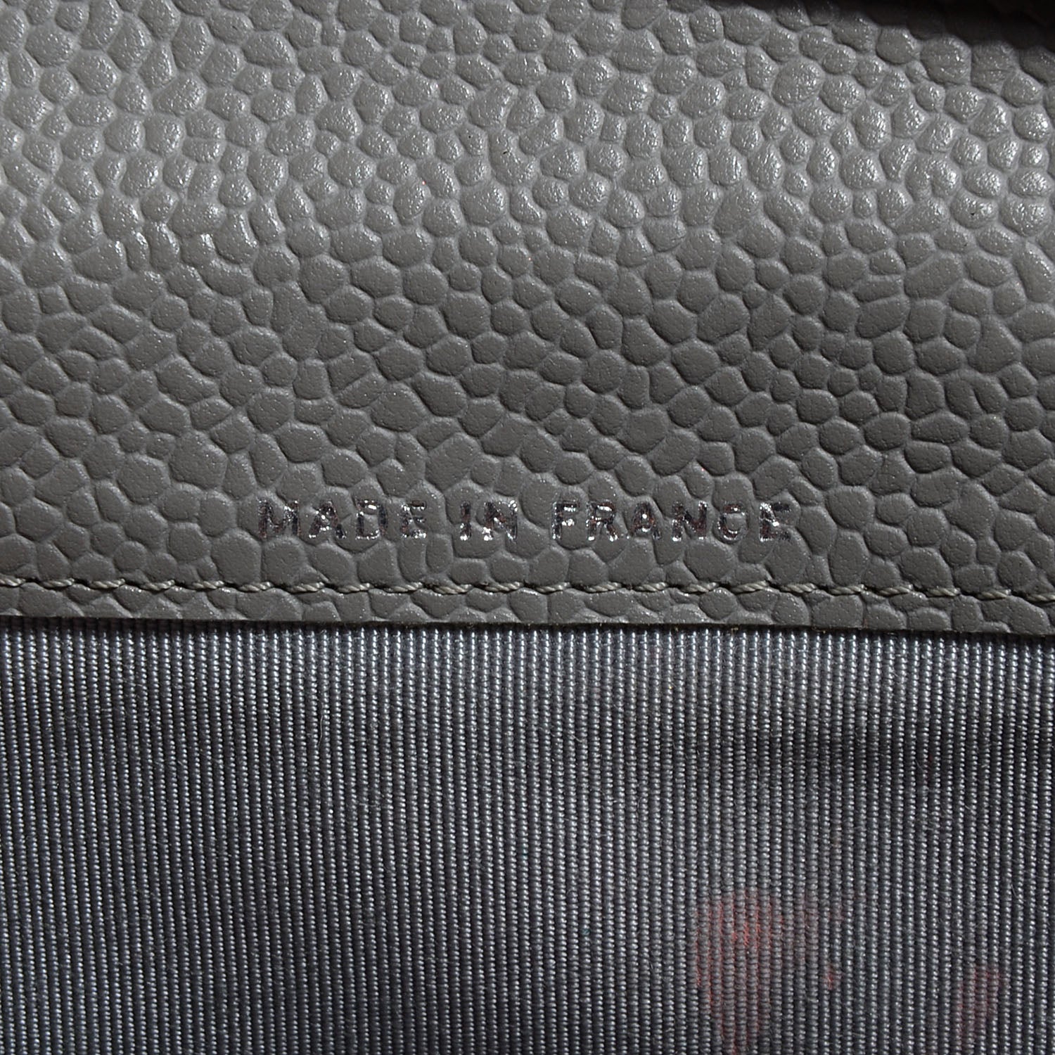 Chanel Caviar Quilted Yen Wallet Grey 7 of 8