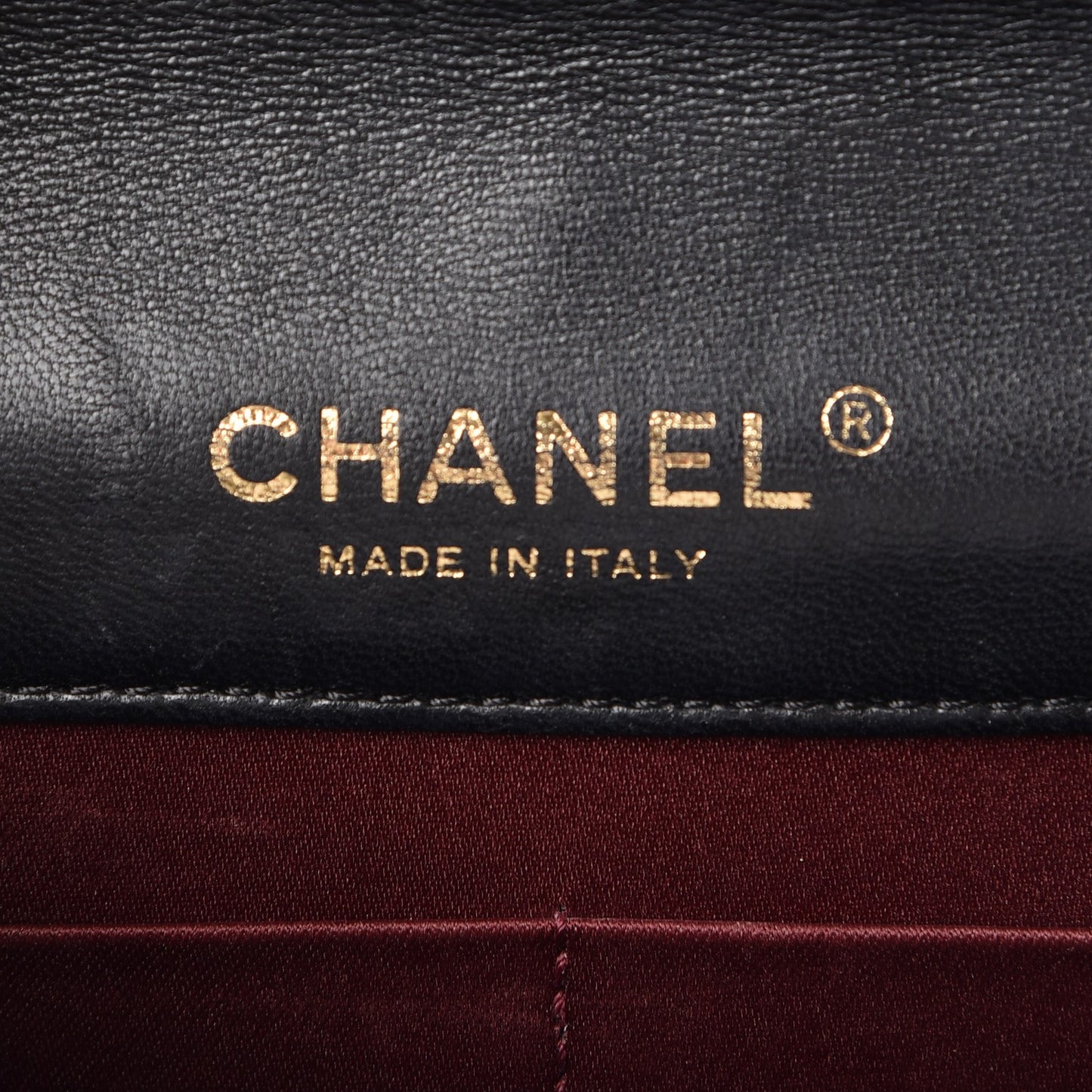 Lambskin Quilted Golden Class Wallet on Chain WOC Black