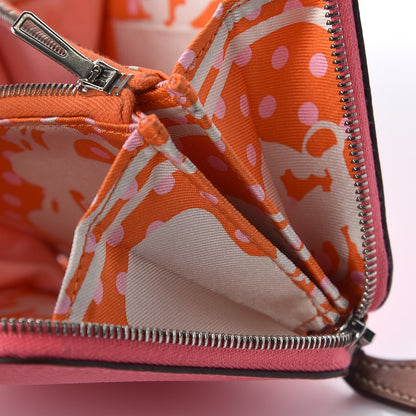 Hermes Epsom Silk'In Compact Wallet Rose Azalee 10 of 11