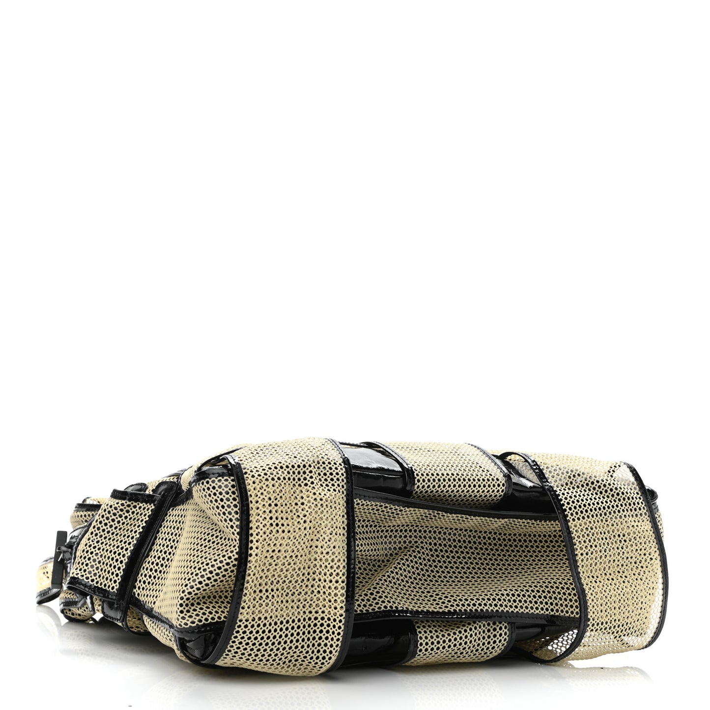 Patent Mesh Crossword Grande Bag Black
