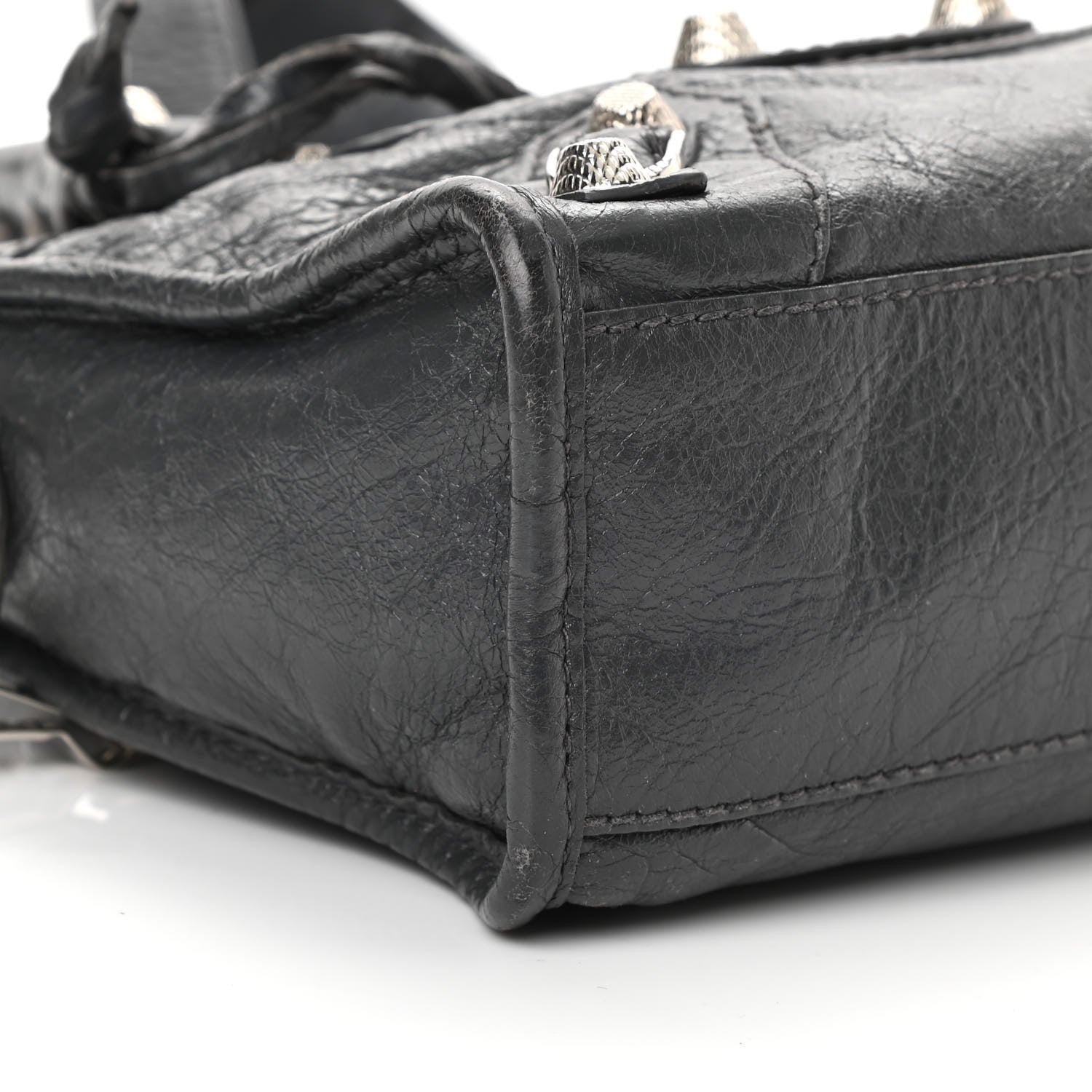 Balenciaga Agneau Giant 12 Silver Hardware Mini City Gris Fossile 9 of 13