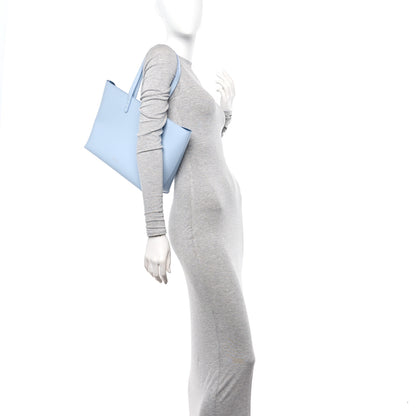 Mansur Gavriel Saffiano Small Zip Tote Light Blue 2 of 11