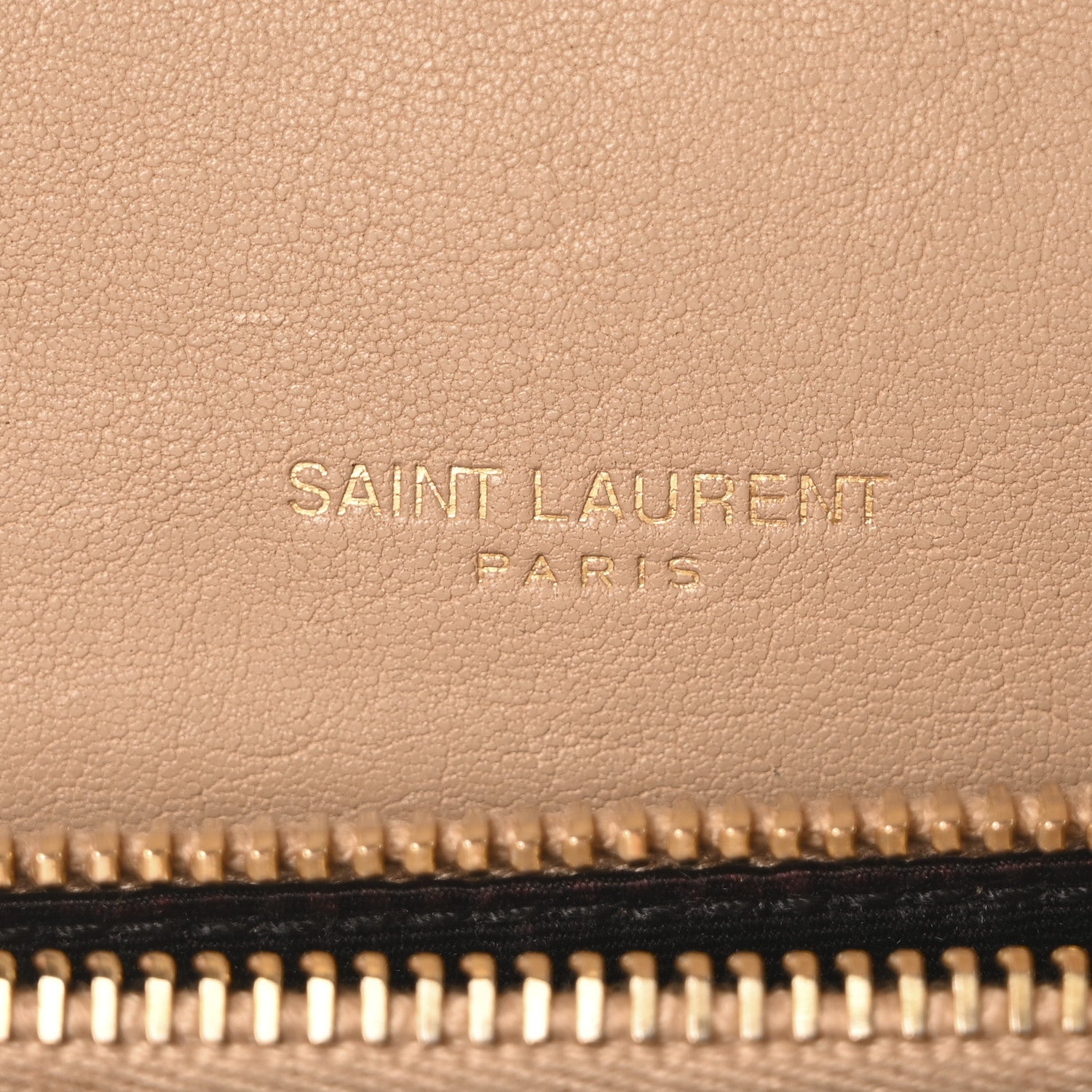 Saint Laurent Sheepskin Matelasse Chevron Monogram Medium College Bag Dark Beige 6 of 11