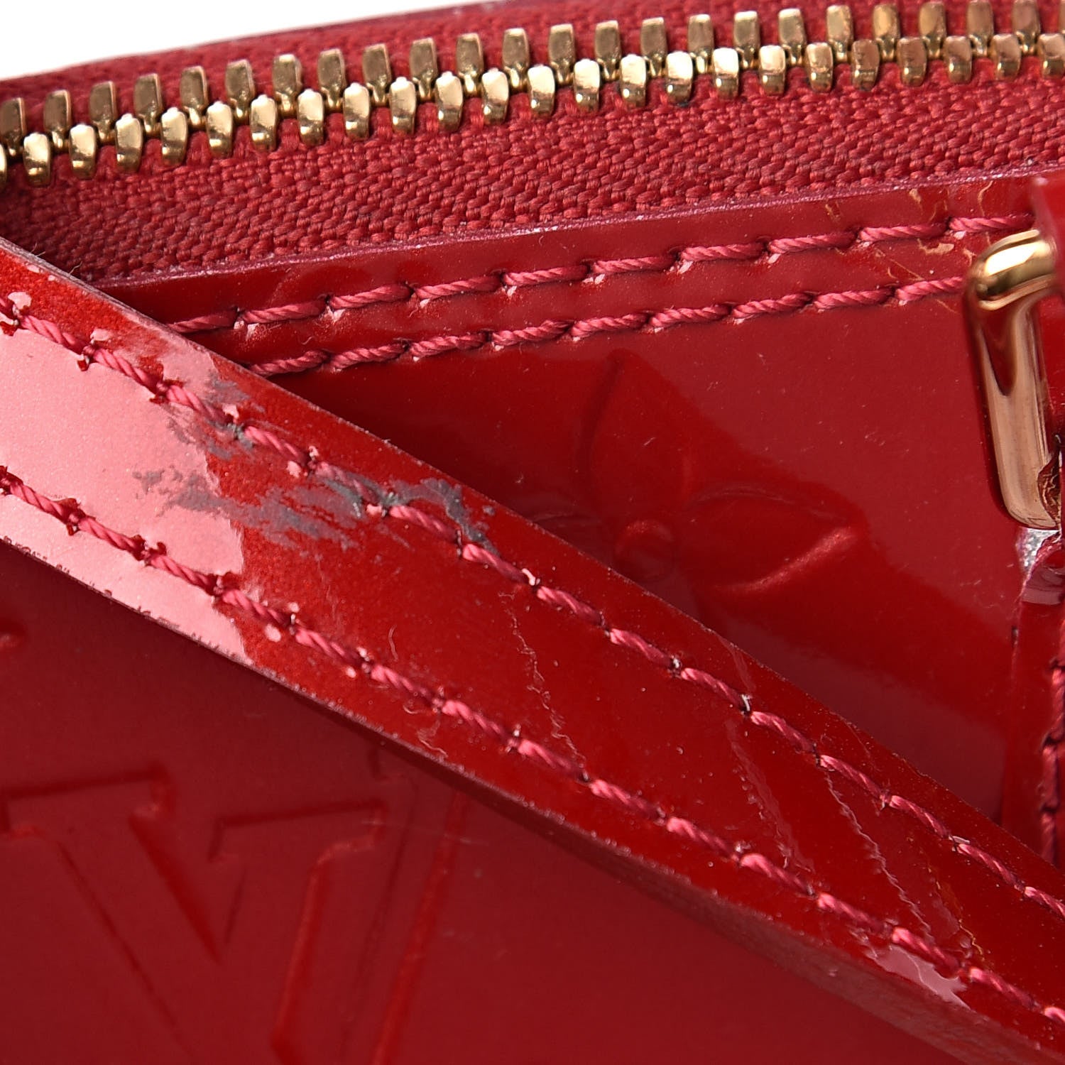 Louis Vuitton Vernis Alma BB Pomme D'Amour 9 of 12