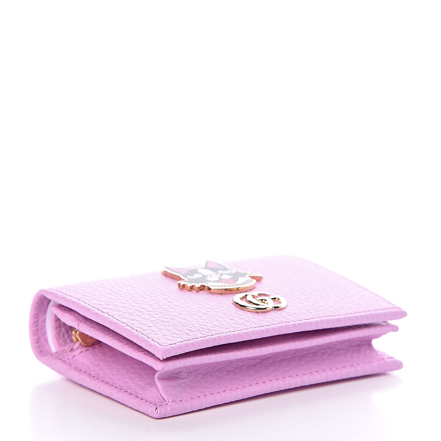 Dollar Calfskin Bosco Card Case Wallet Malva