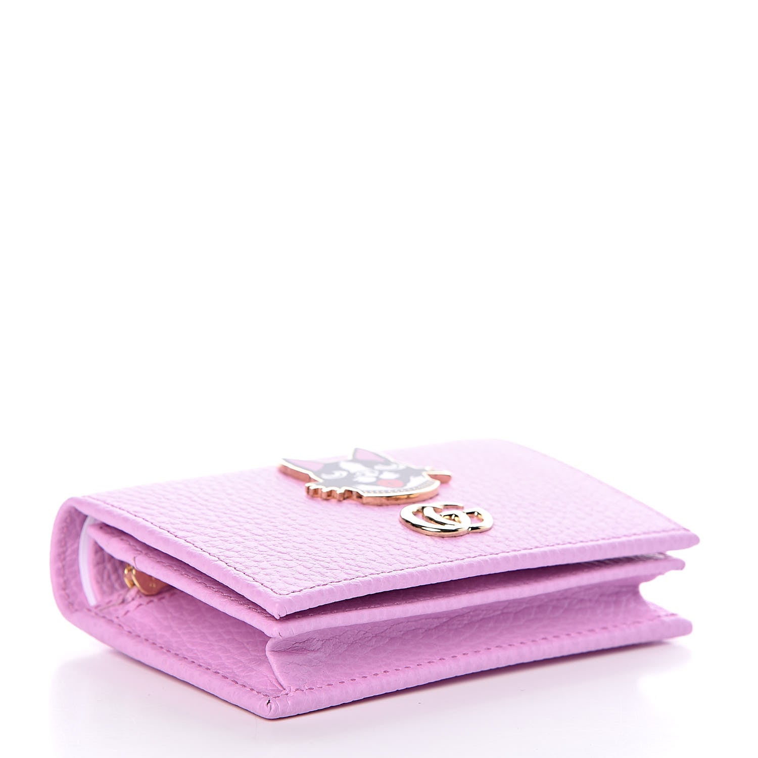 Gucci Dollar Calfskin Bosco Card Case Wallet Malva 4 of 8