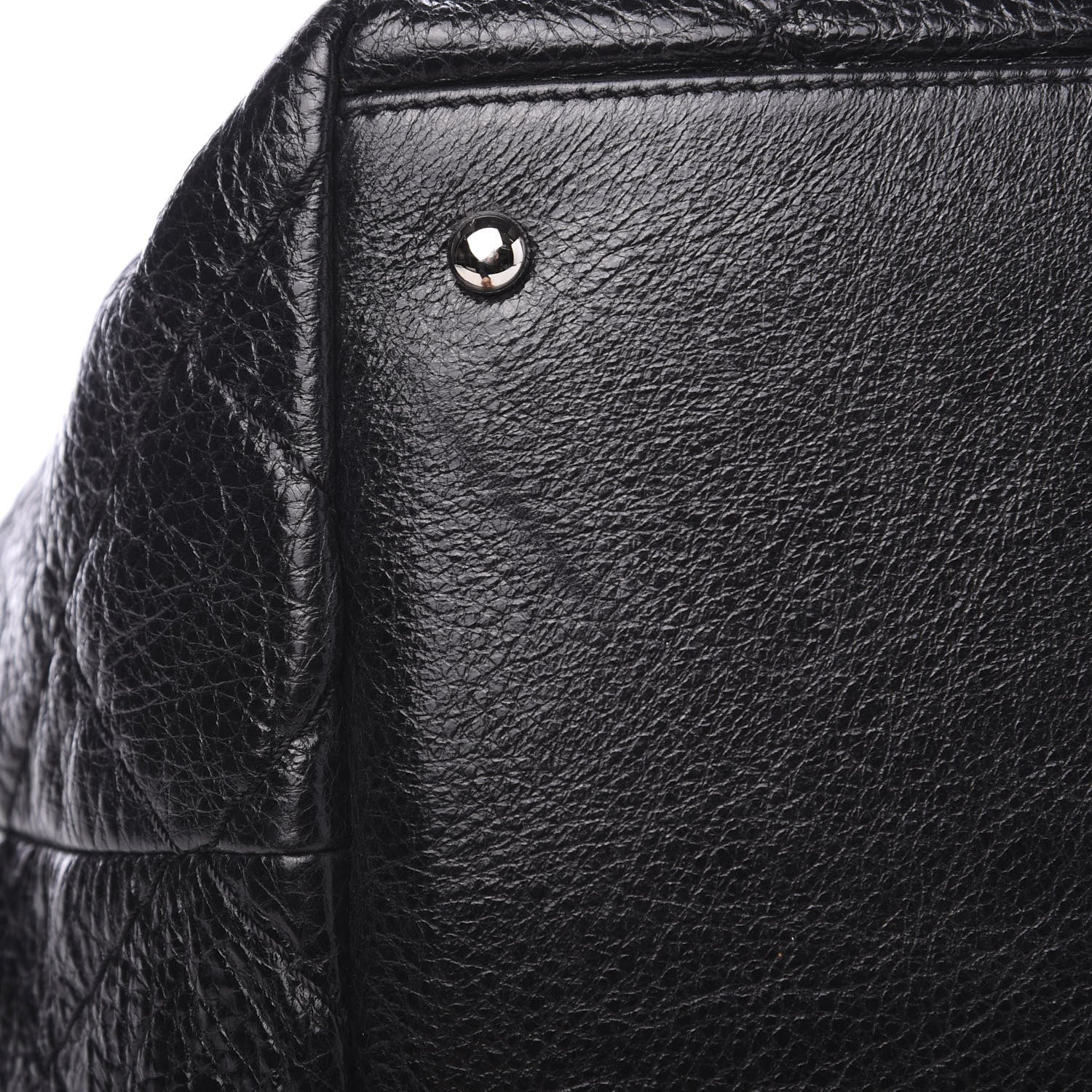 Chanel Glazed Calfskin On The Road Drawstring Tote Black 8 of 9