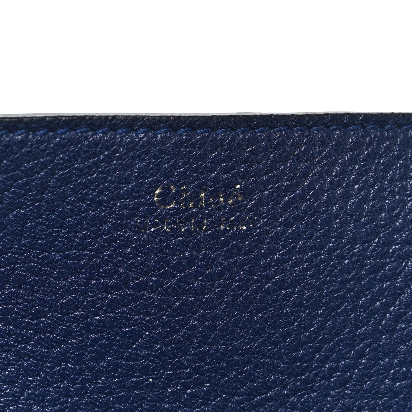 Grained Lambskin Drew Shoulder Bag Royal Navy