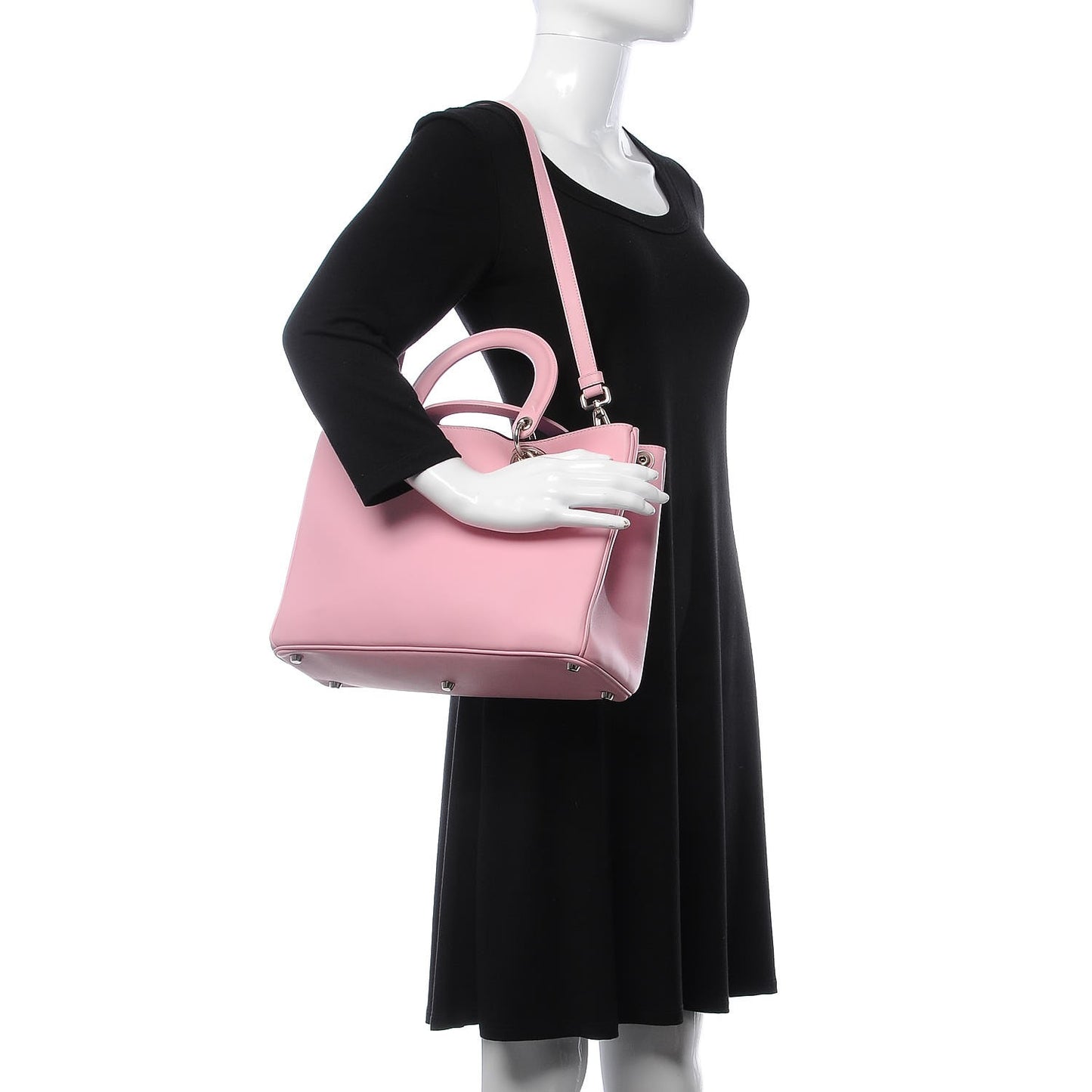 Smooth Calfskin Medium Diorissimo Rose Tendre