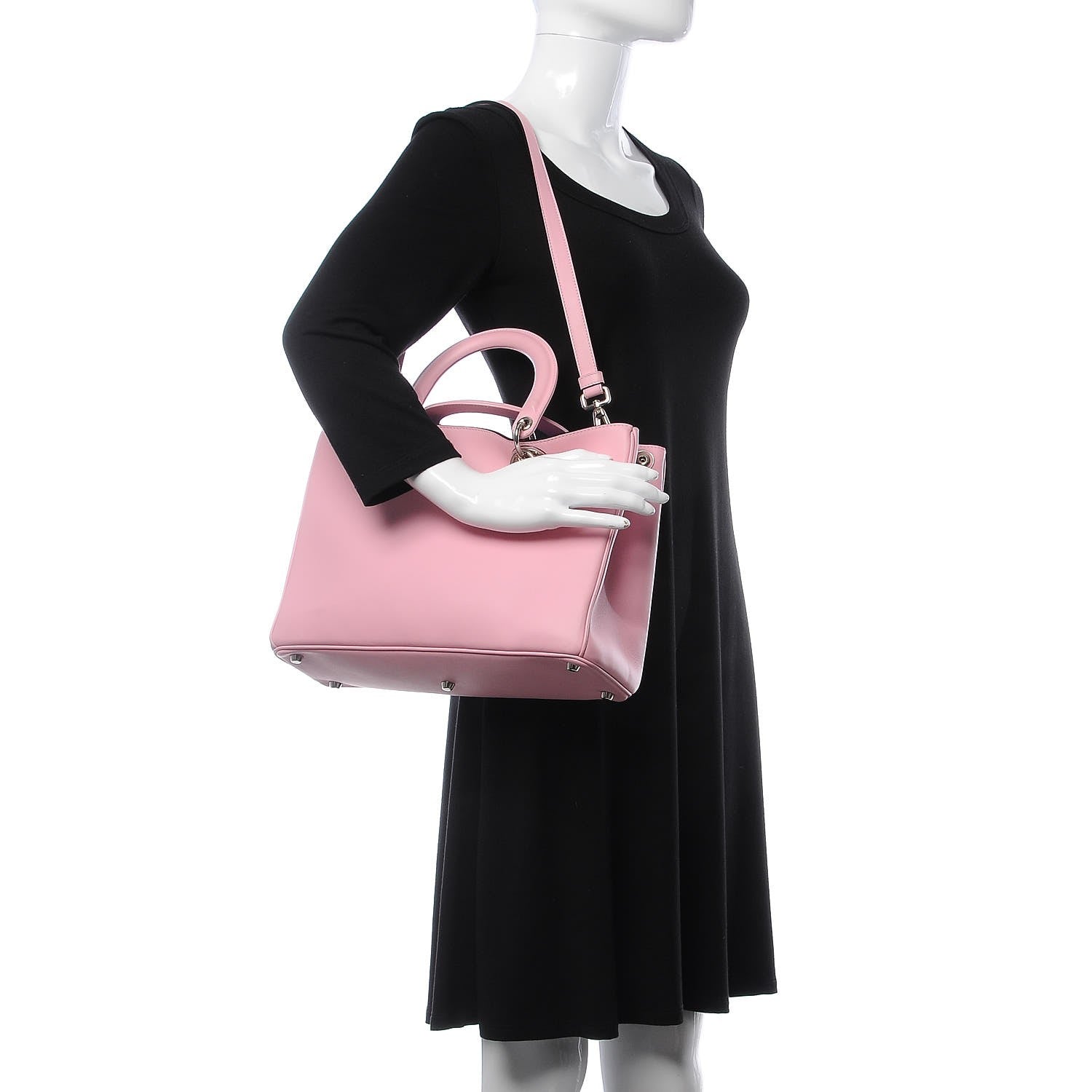 Christian Dior Smooth Calfskin Medium Diorissimo Rose Tendre 2 of 15