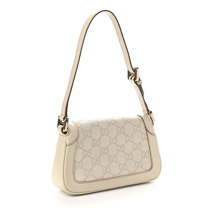 Gucci Guccissima Small Shoulder Bag Off White 3 of 9