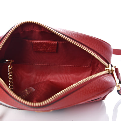 Gucci Canvas Sylvie Stripe Mini Ophidia Camera Bag Mystic White Hibiscus Red Maritime 4 of 9