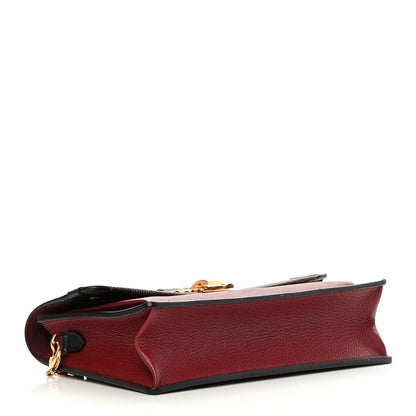 Louis Vuitton Damier Ebene Vavin Chain Wallet Red 4 of 14