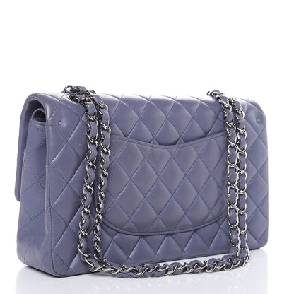 Chanel Lambskin Quilted Medium Double Flap Light Purple 3 of 21