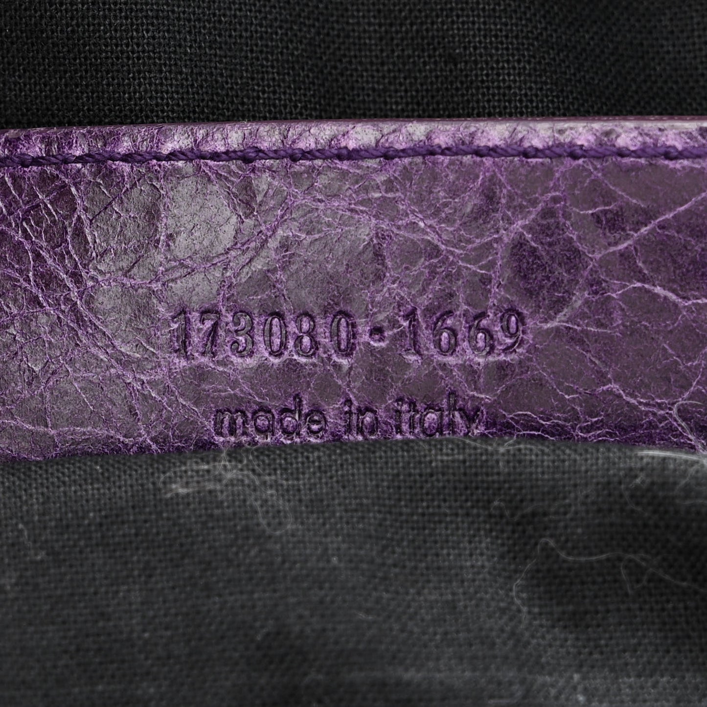 Agneau Giant 21 Silver Hardware Work Raisin
