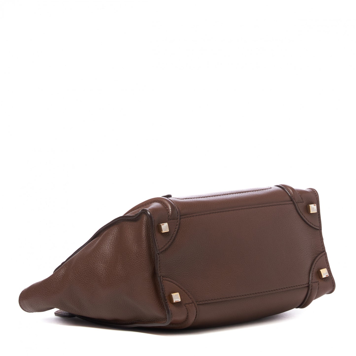 Pebbled Calfskin Micro Luggage Chocolate
