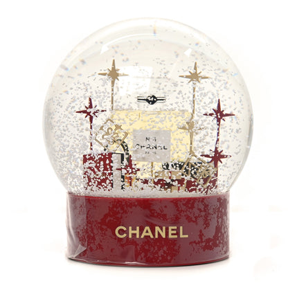Chanel Glass N°5 Perfume Bottle Snow Globe Red 1 of 5