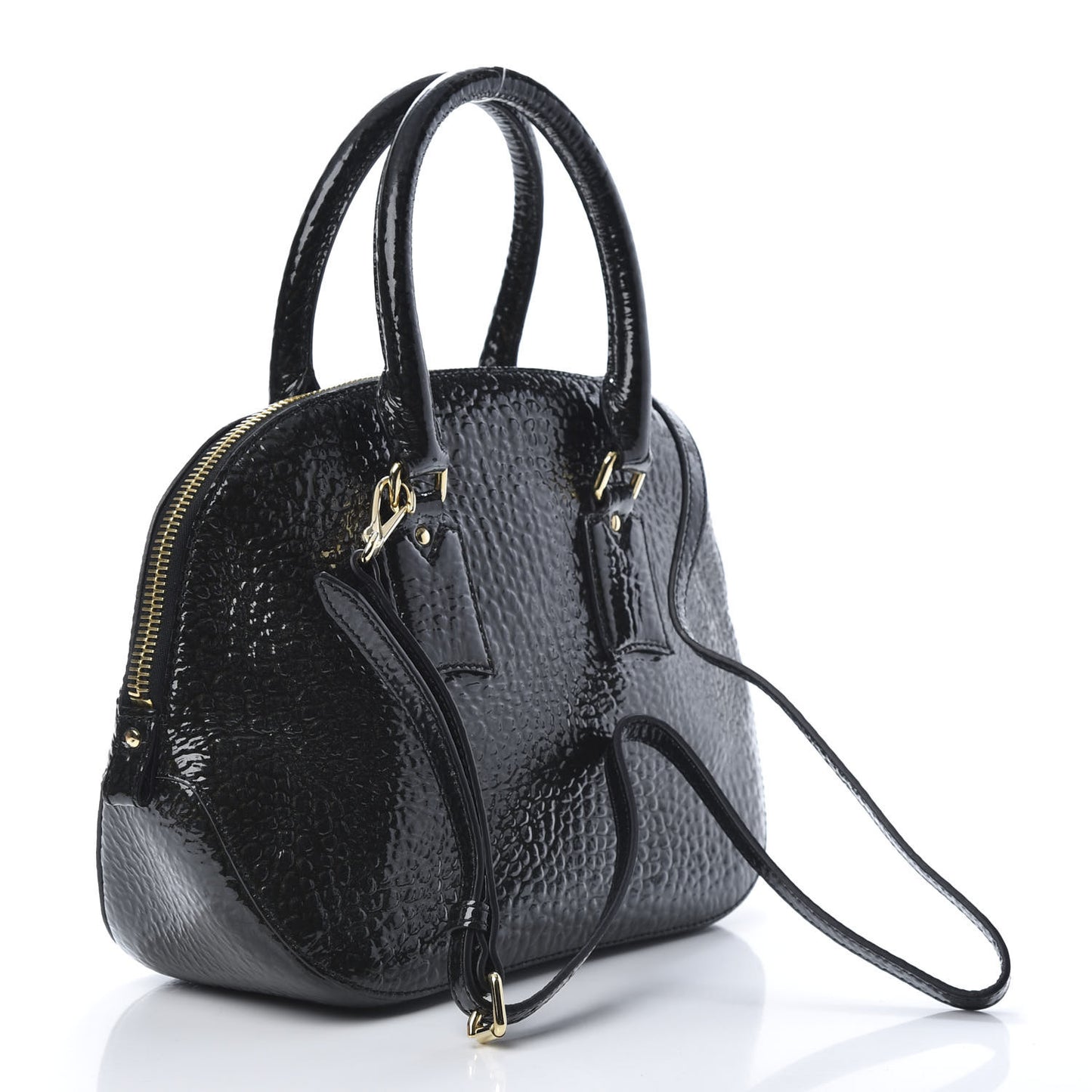 Patent Heritage Grain Small Orchard Bowling Bag Black