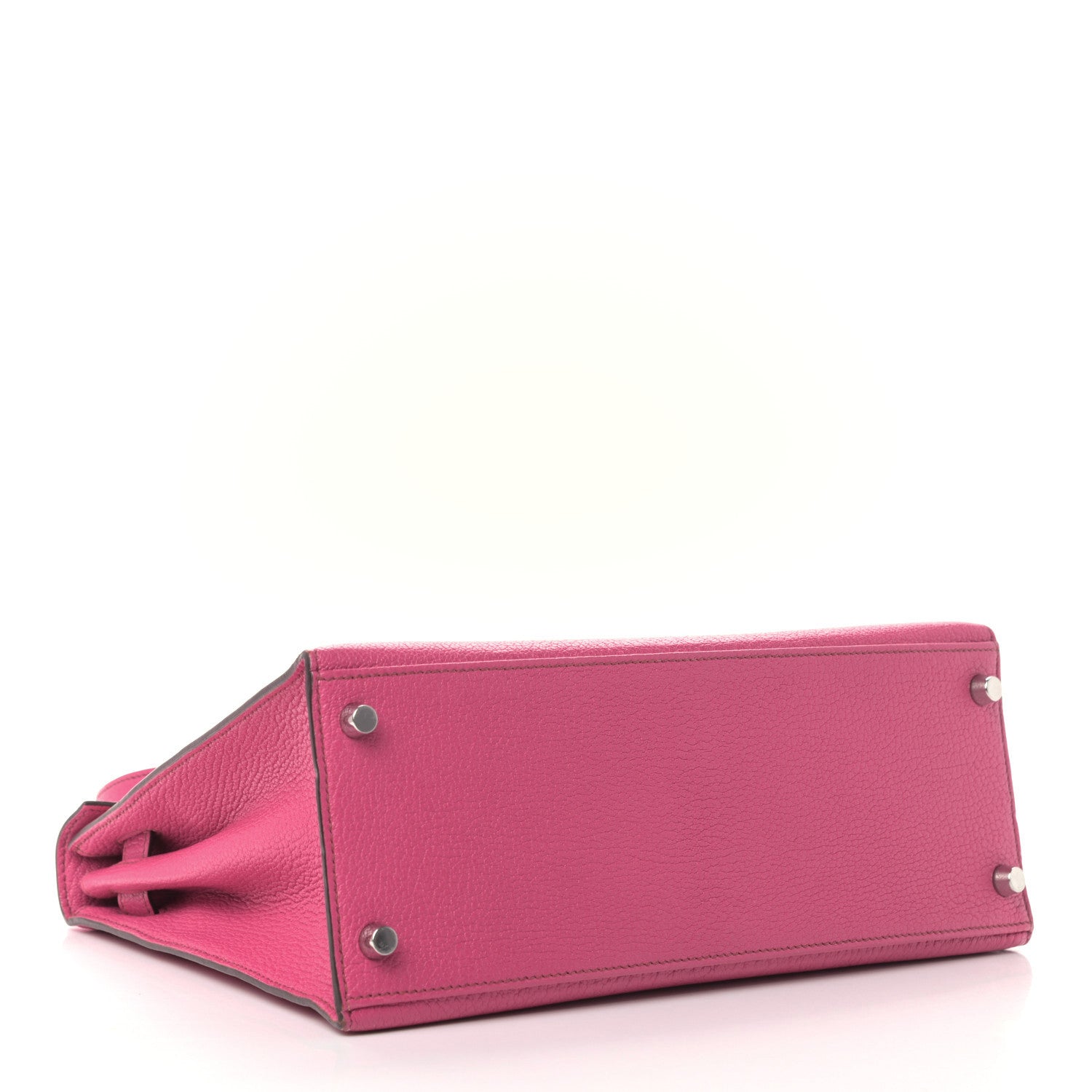Hermes Chevre De Coromandel Kelly Sellier 28 Fuchsia 3 of 7