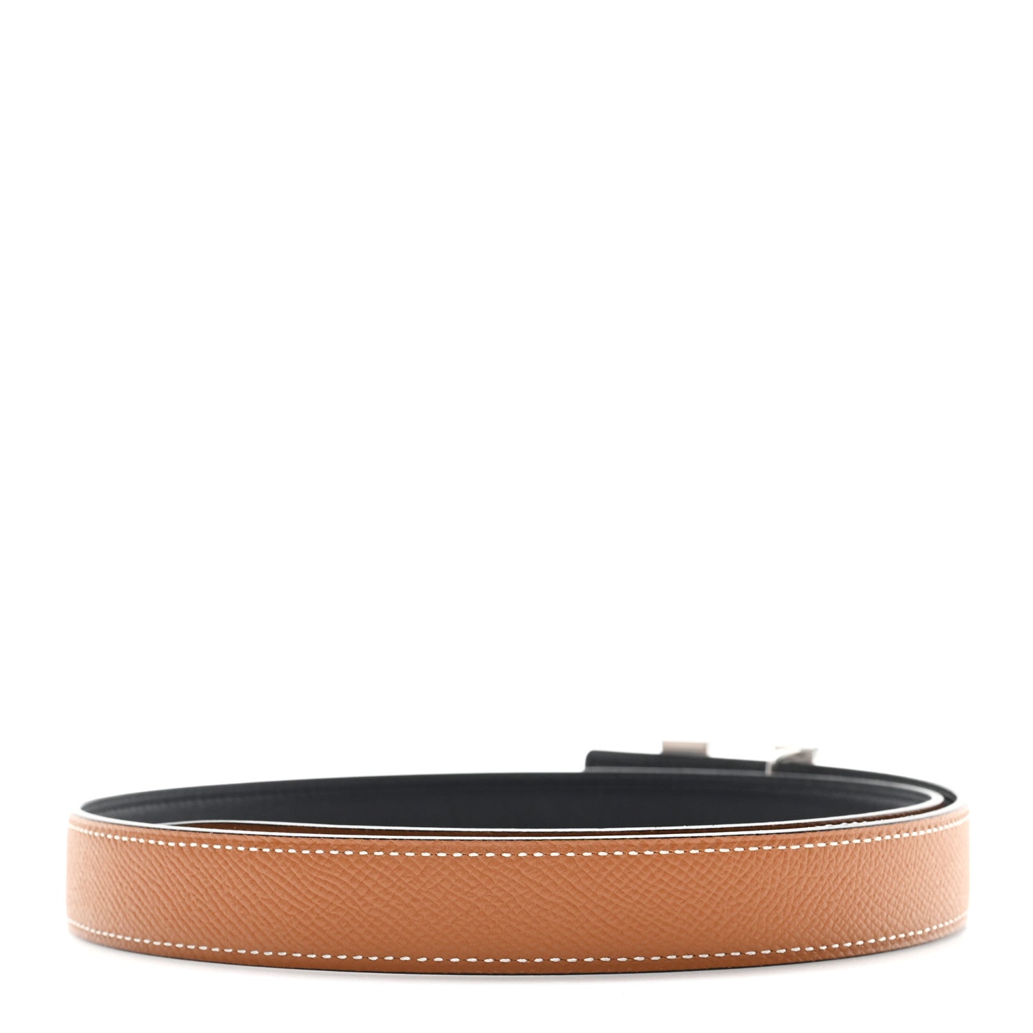 Hermes Swift Epsom 24mm Mini H Belt 75 30 Black Gold 2 of 5
