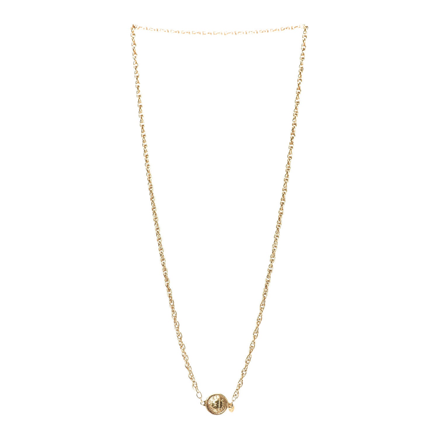 Chanel 31 Rue Cambon Paris Medallion Chain Necklace Gold 3 of 5