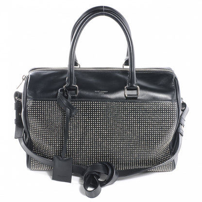 Saint Laurent Leather Studded Duffle 6 Black 1 of 9