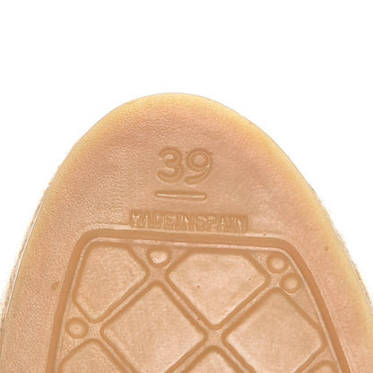 Chanel Lambskin CC Espadrilles 39 Beige Black 8 of 11