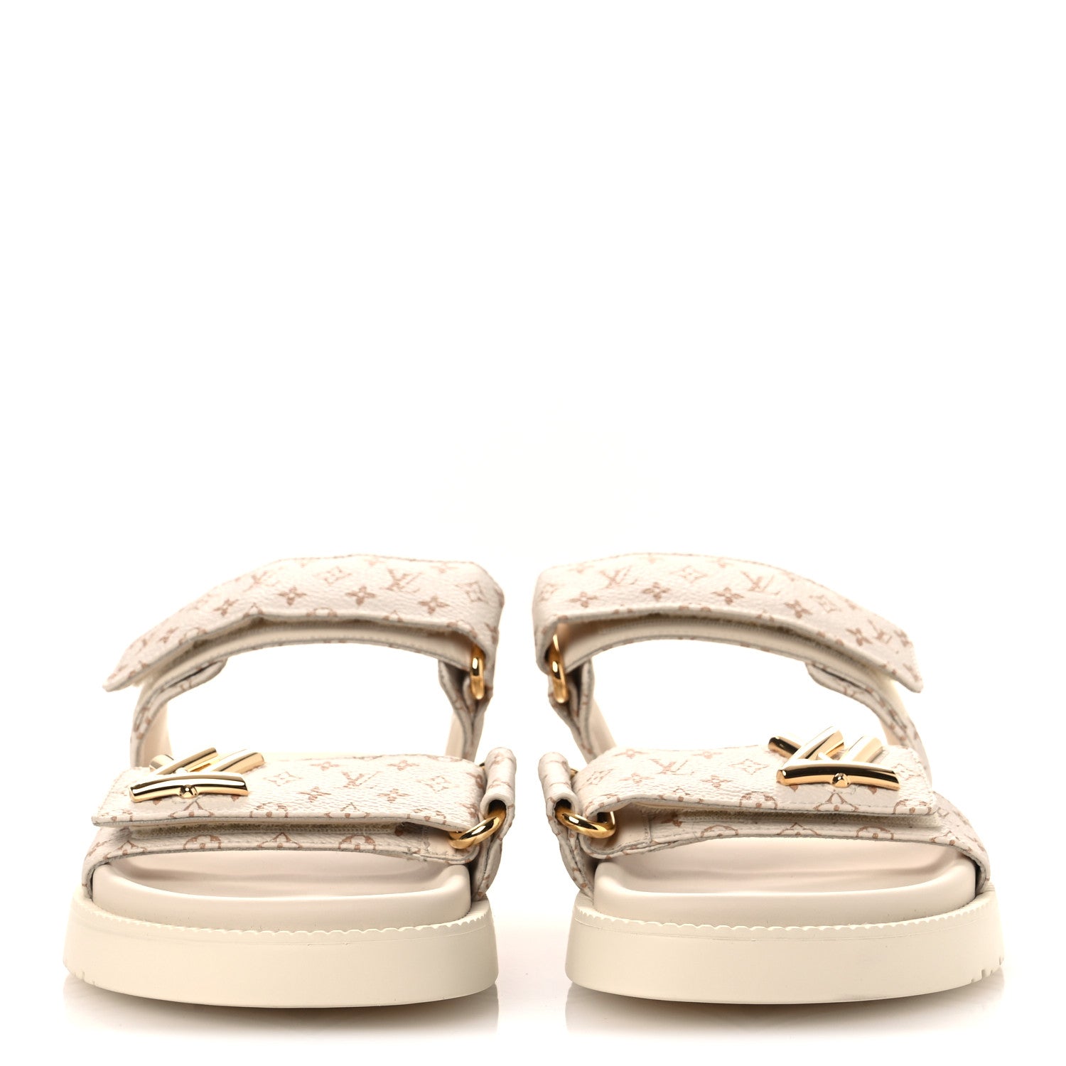 Louis Vuitton Monogram LV Sunset Comfort Flat Sandals 40 Dune Beige 3 of 11