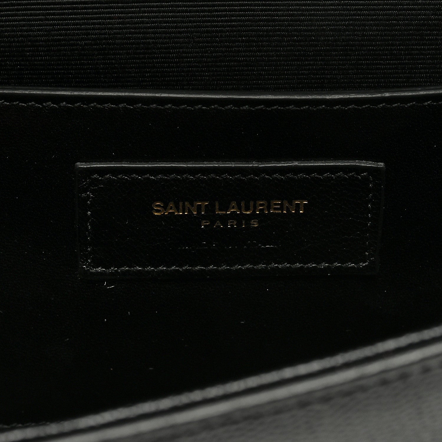 Saint Laurent Grain De Poudre Monogram Cassandre Clutch Black 6 of 6