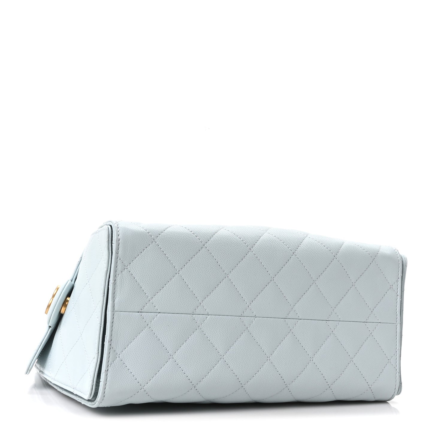 Caviar Quilted Small Chanel 25 Handbag Light Blue