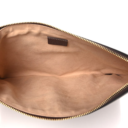 Gucci GG Supreme Monogram Large Ophidia Pouch Clutch Brown 5 of 8