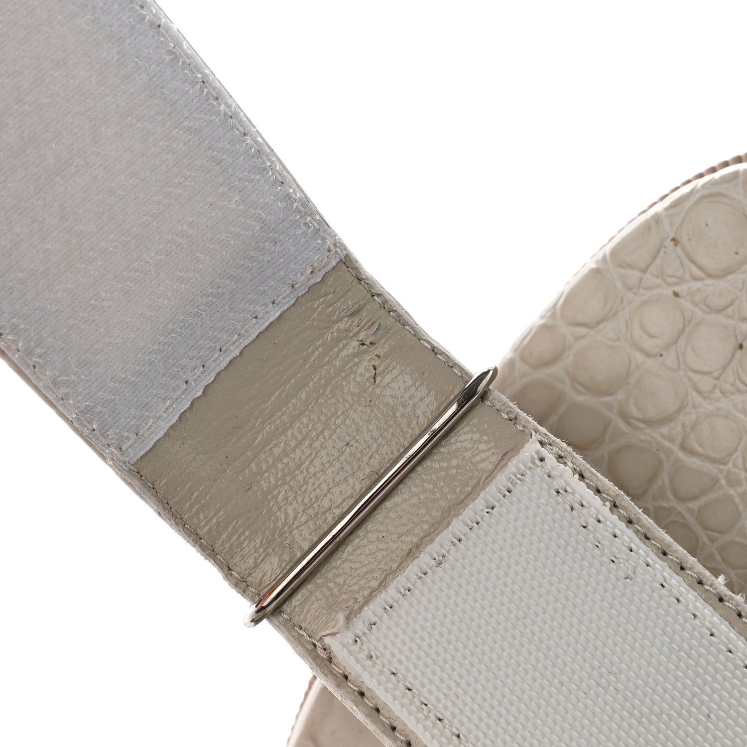 Christian Louboutin Shearling Lock Sandals 40.5 White 14 of 16