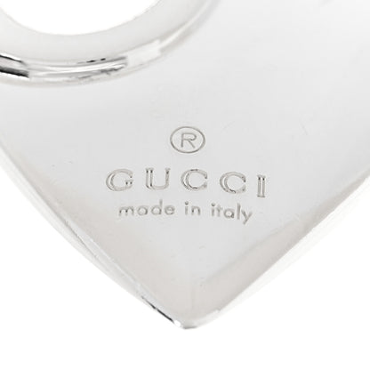 Gucci Sterling Silver G Heart Charm Link Bracelet 5 of 6