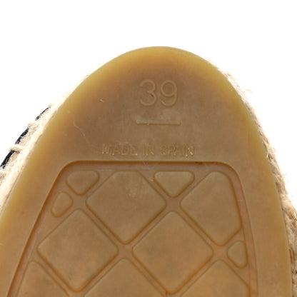 Chanel Denim Toile CC Espadrilles 39 Pink Black 7 of 9