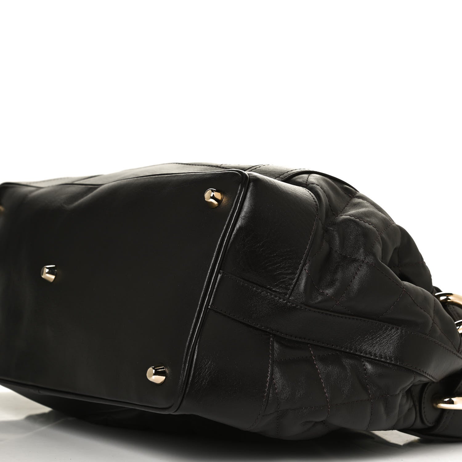 Burberry Calfskin Quilted Beaton Satchel Dark Brown 9 of 10