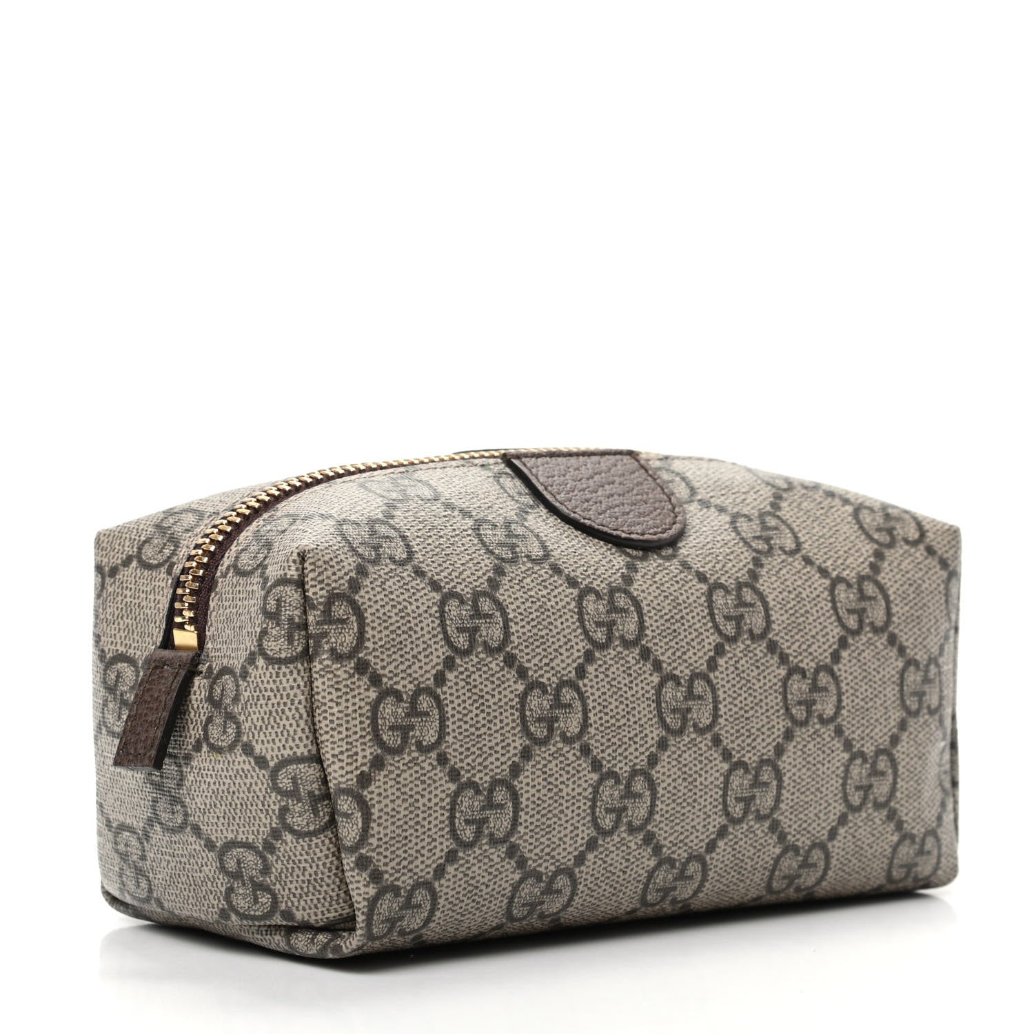 Gucci Soft GG Supreme Monogram Calfskin Small Ophidia Cosmetic Case Beige Ebony New Acero 3 of 10