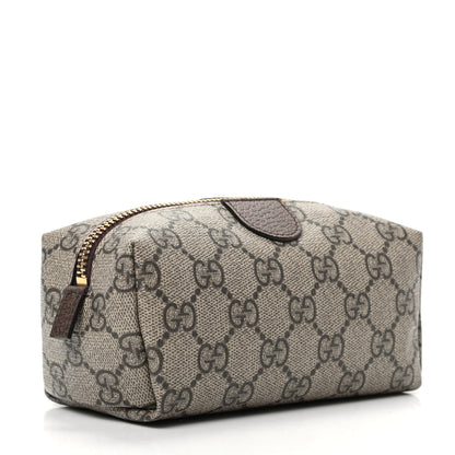 Gucci Soft GG Supreme Monogram Calfskin Small Ophidia Cosmetic Case Beige Ebony New Acero 3 of 10
