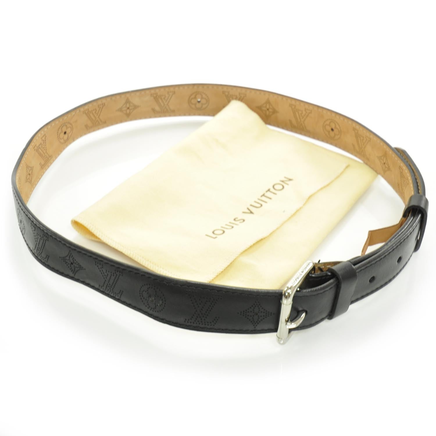 Louis Vuitton Nomade Perforation Belt 85 34 Black 3 of 7