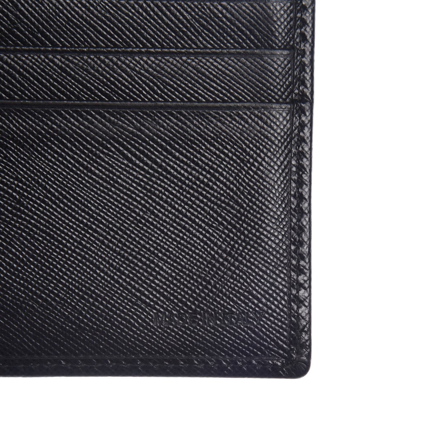 Saffiano Bi-Fold Wallet Black