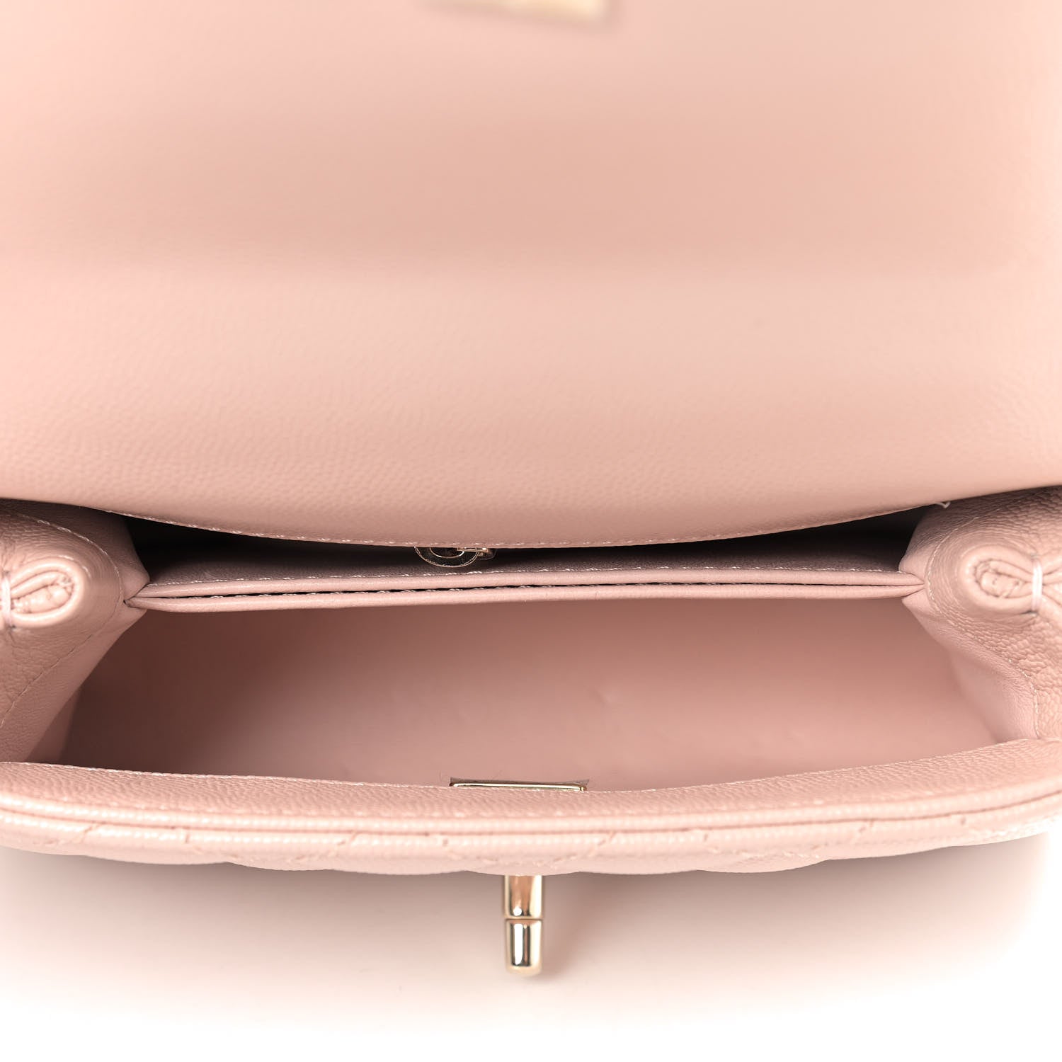 Chanel Caviar Quilted Extra Mini Coco Handle Flap Light Pink 4 of 8